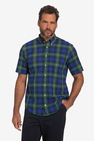 JP1880 Regular fit Button Up Shirt in Blue: front