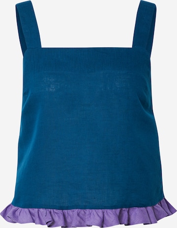 Dora Larsen - Camiseta para dormir 'KARLA' en azul: frente