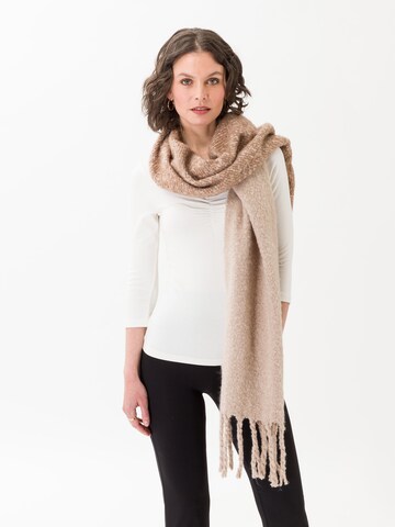 Les Lunes Sjaal 'Ella' in Beige: voorkant