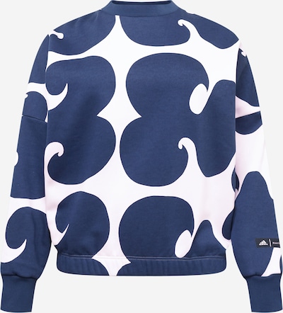 ADIDAS SPORTSWEAR Sport sweatshirt 'Marimekko ' i marinblå / vit, Produktvy