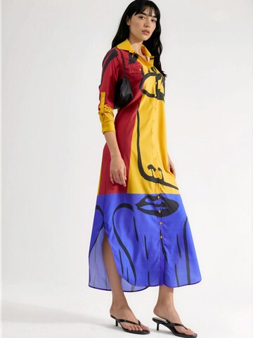 Abito camicia di MSN Collection in colori misti