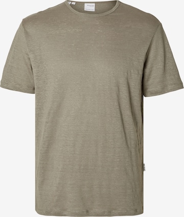 T-Shirt 'Bet' SELECTED en gris : devant
