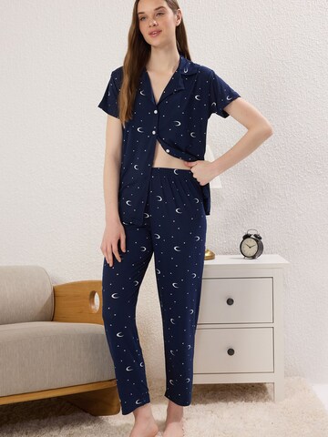 Pyjama Trendyol en bleu : devant