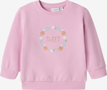 Sweat-shirt 'NBFVRILLIE' NAME IT en rose : devant