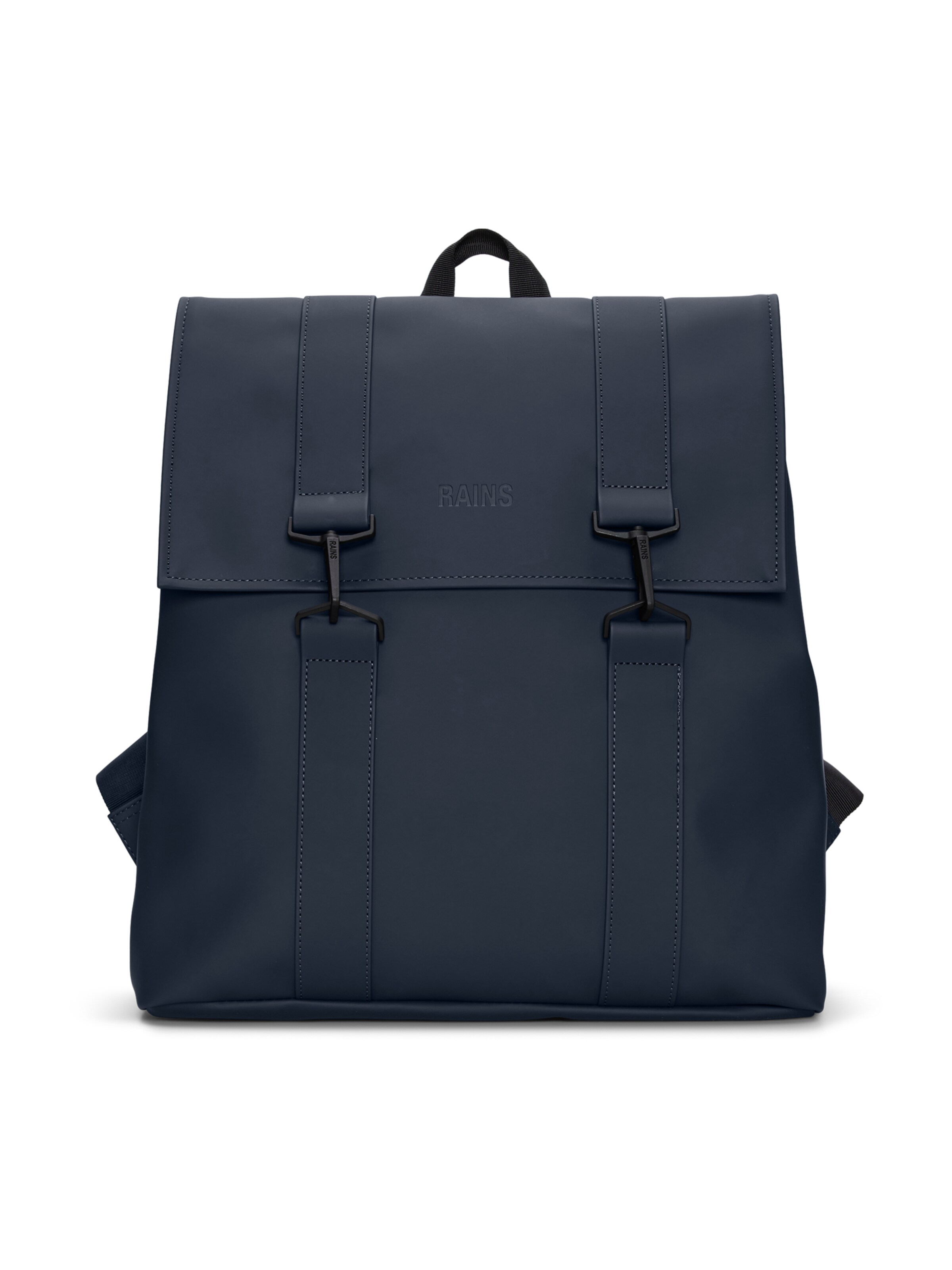 RAINS Backpack in Blue: front