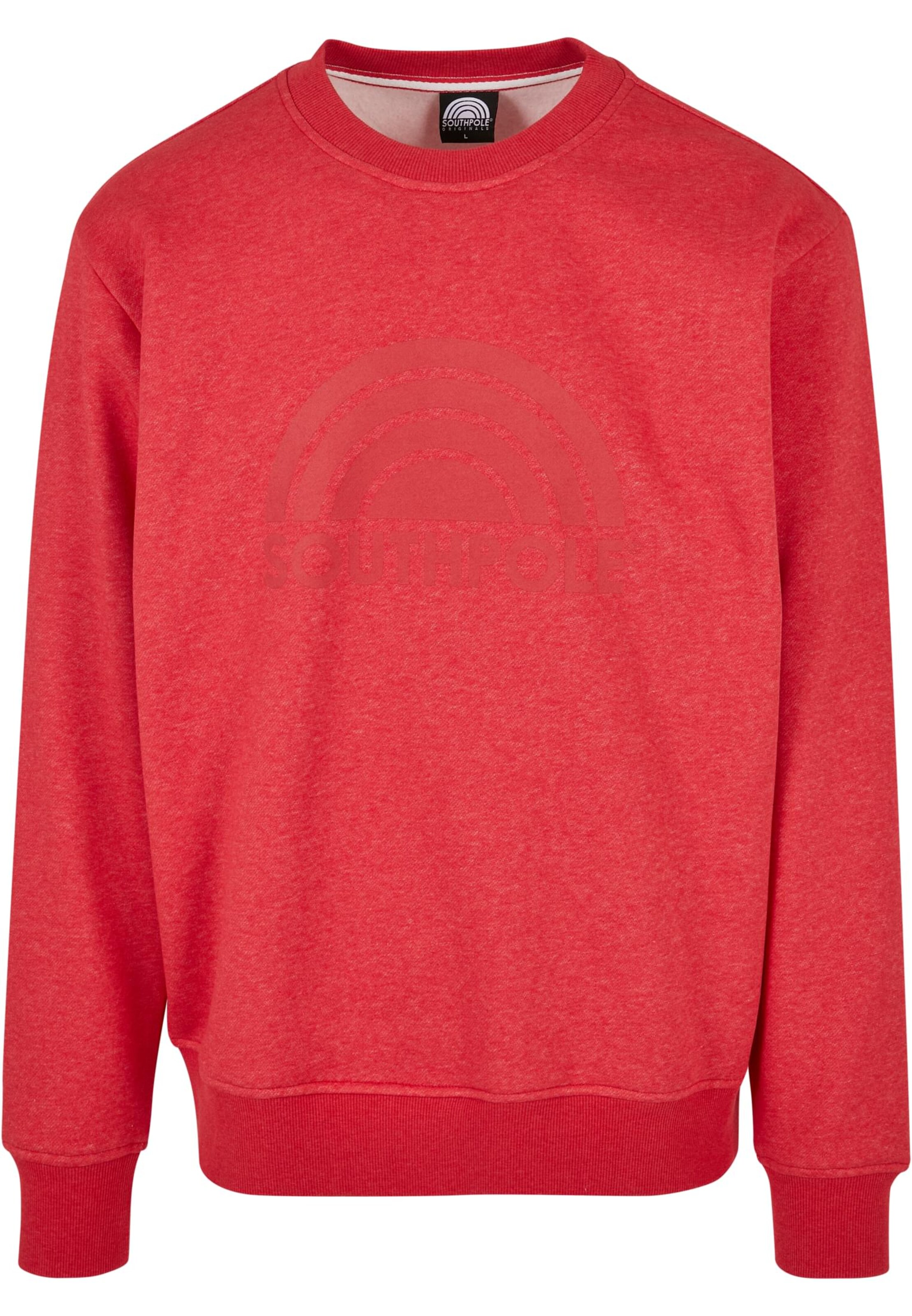 SOUTHPOLE Sweatshirt in Rood: voorkant