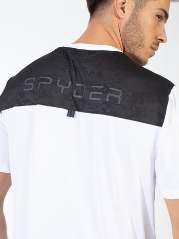 Maglia funzionale di Spyder in bianco