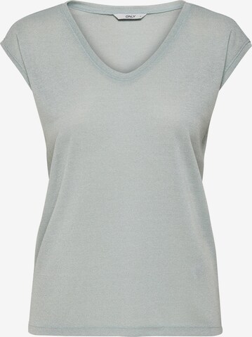 ONLY T-Shirt 'Onlsilvery' in Grau: front