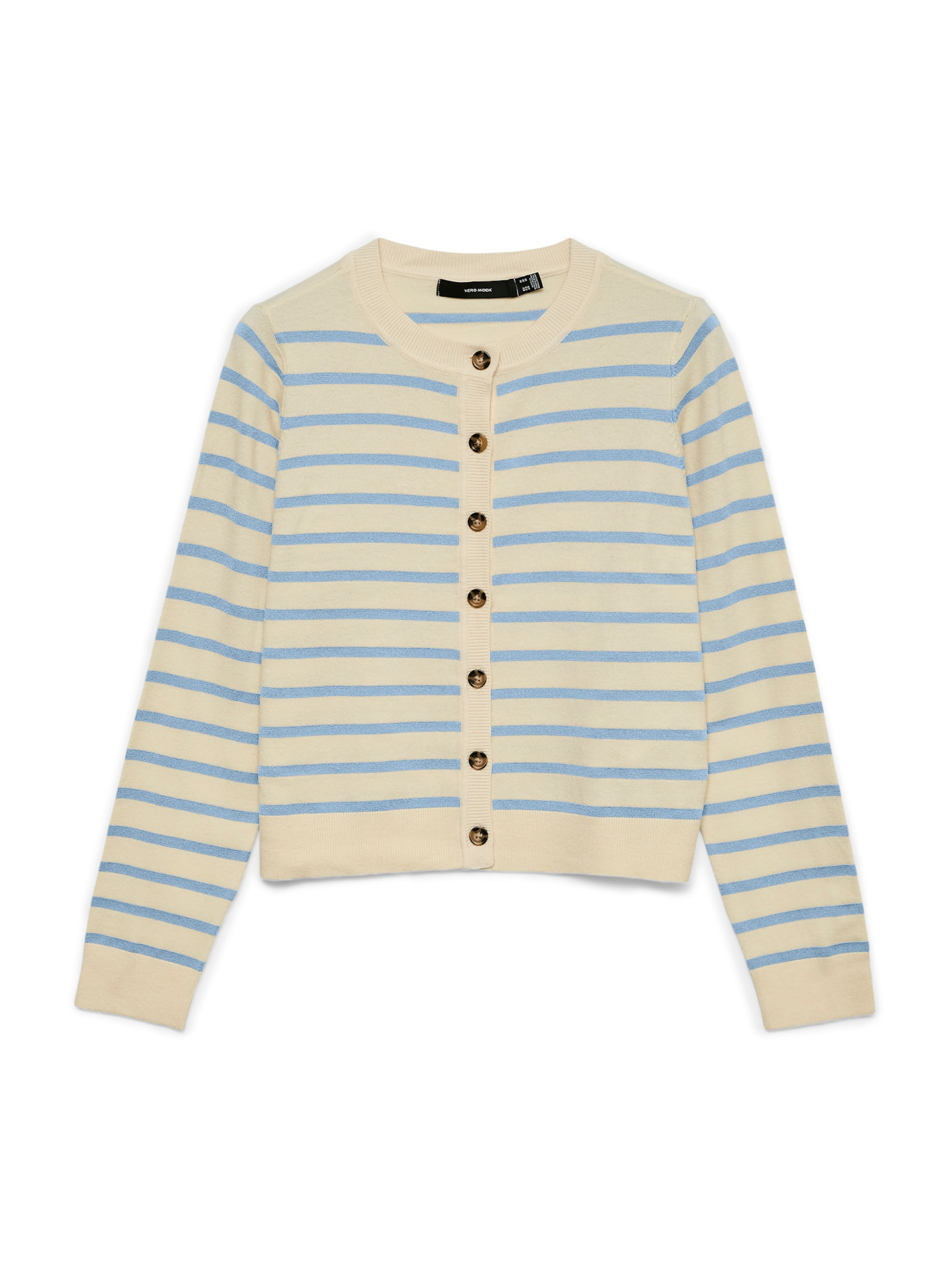 VERO MODA Gebreid vest 'VMSaba' in Beige: voorkant