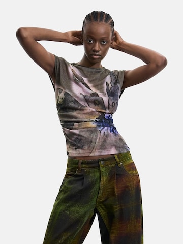 Desigual Regular Broek in Groen