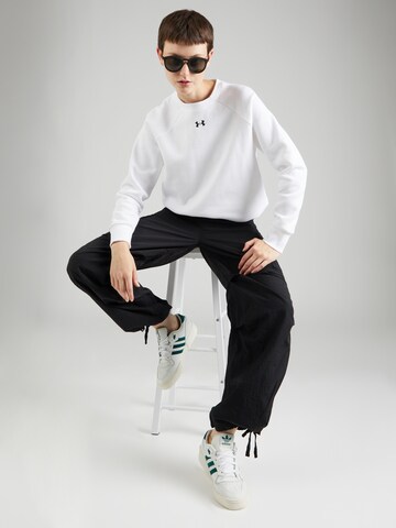 UNDER ARMOUR Sports sweatshirt 'Rival' in White
