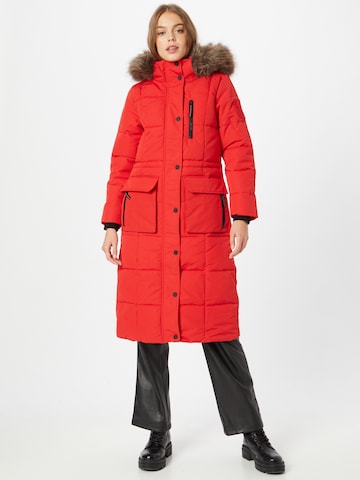 Superdry Wintermantel in Rood: voorkant