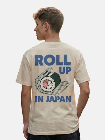 RoamLikeSummer Shirt 'Roll Up'‌‌‌‌‌‌‌‌ in Beige: Vorderseite