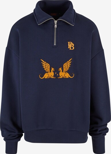 Prohibited Sweatshirt 'Griffin' in dunkelblau / safran / schwarz, Produktansicht