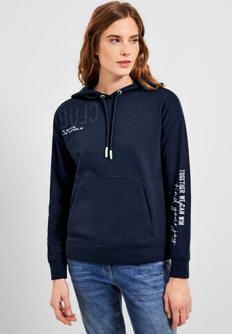 CECIL Sweatshirt in Blue: front