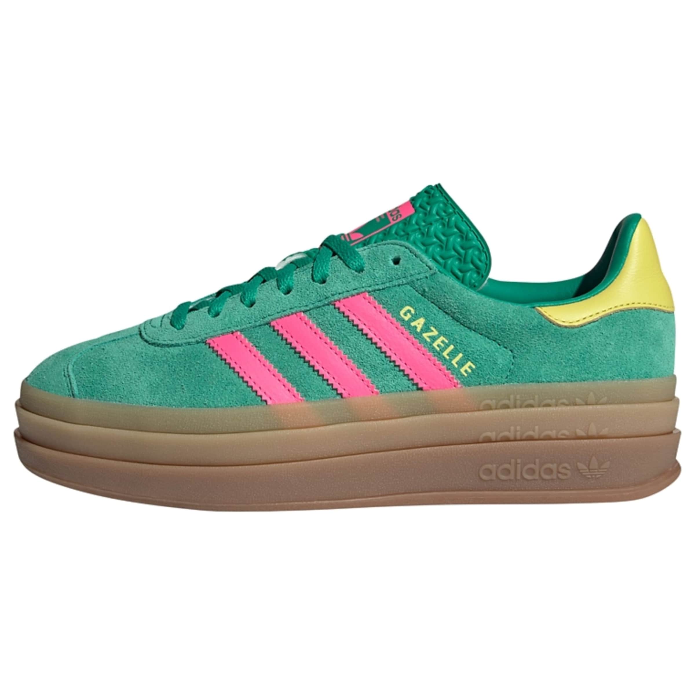 ADIDAS ORIGINALS Platform trainers 'Gazelle Bold' in Green: front