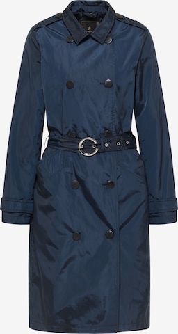 DreiMaster Klassik Between-seasons coat in Blue: front
