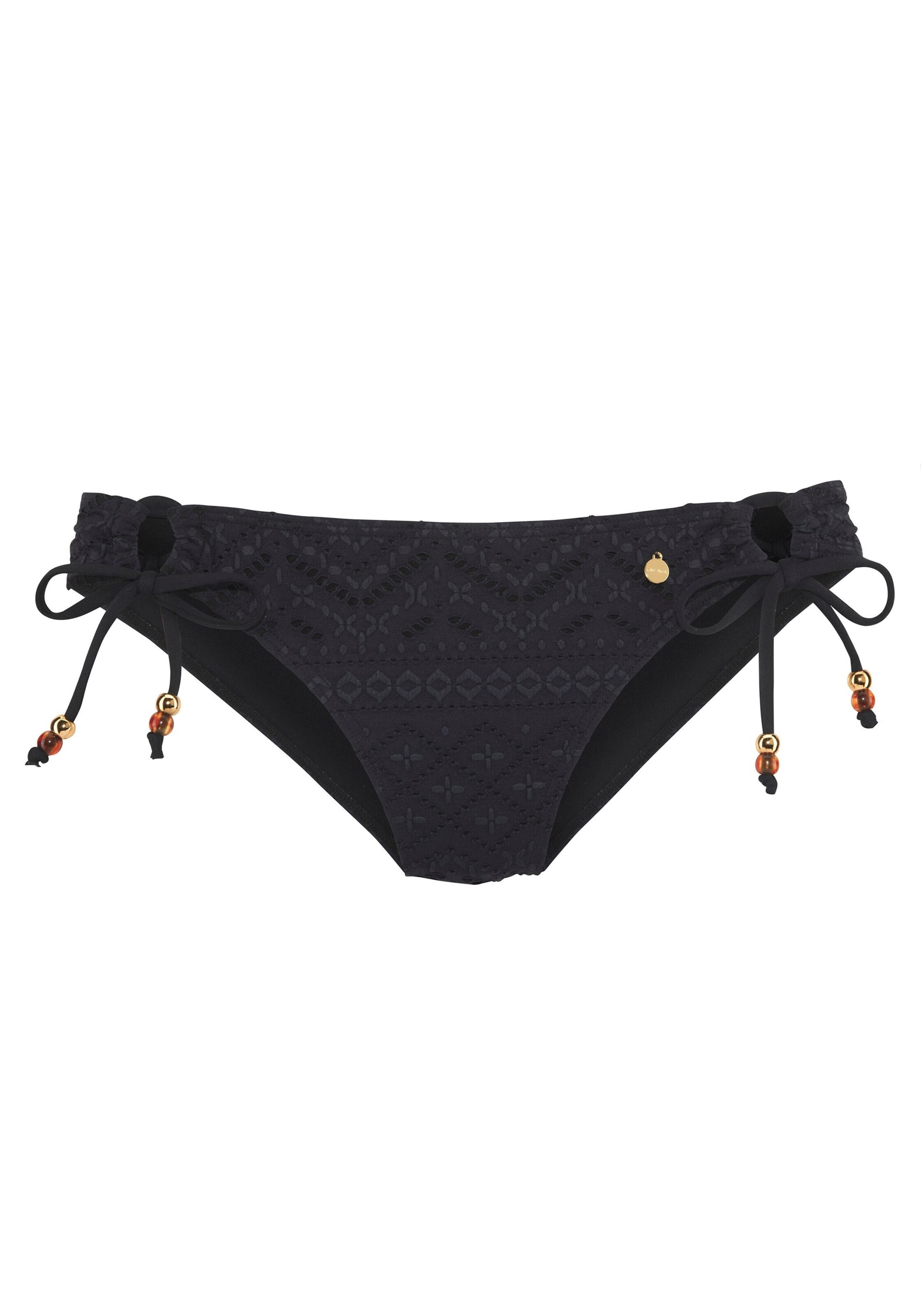 LASCANA Bikini Bottoms in Black: front