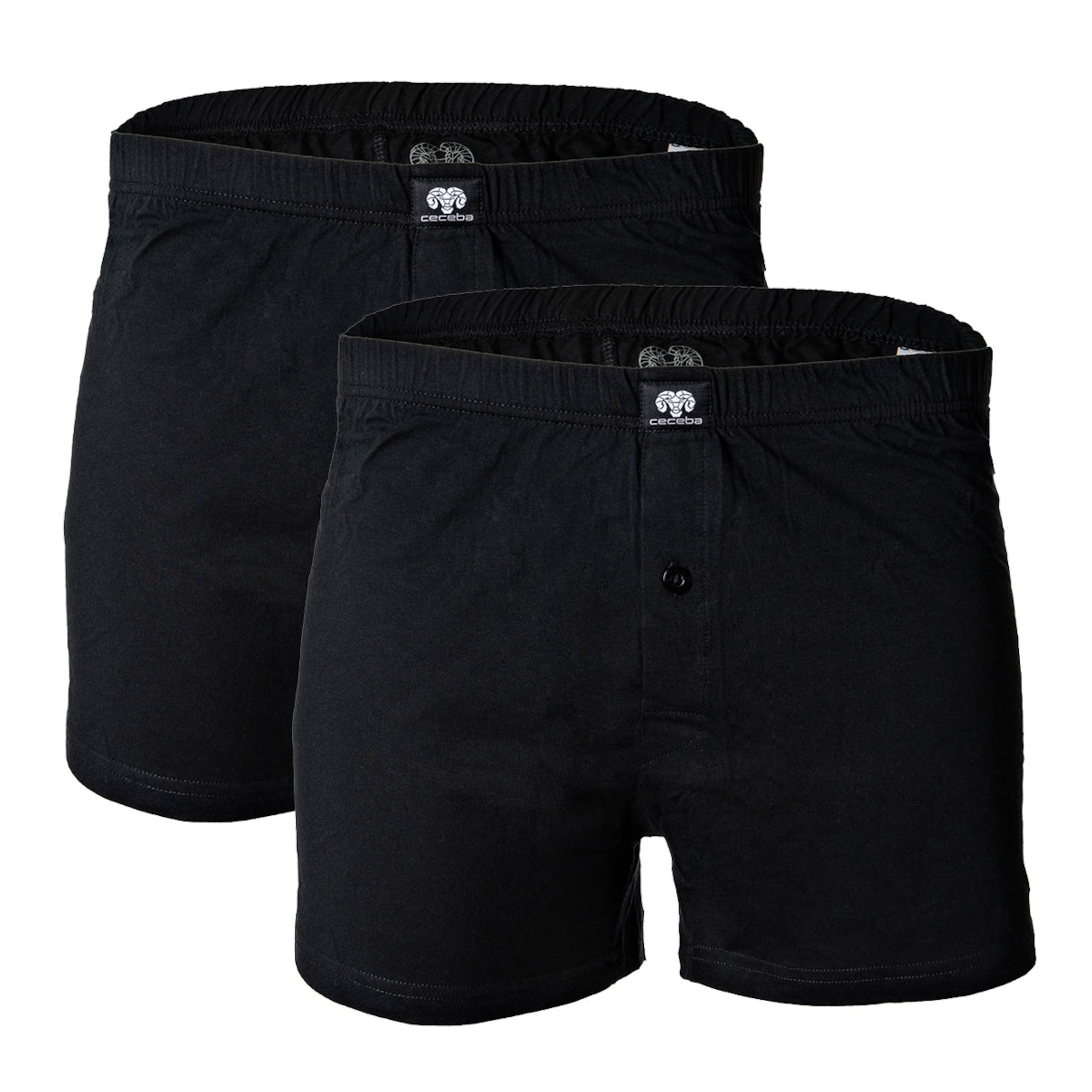 CECEBA Boxershorts in Schwarz: Vorderseite