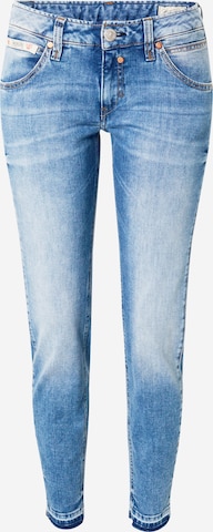 Herrlicher Slimfit Jeans in Blauw: voorkant