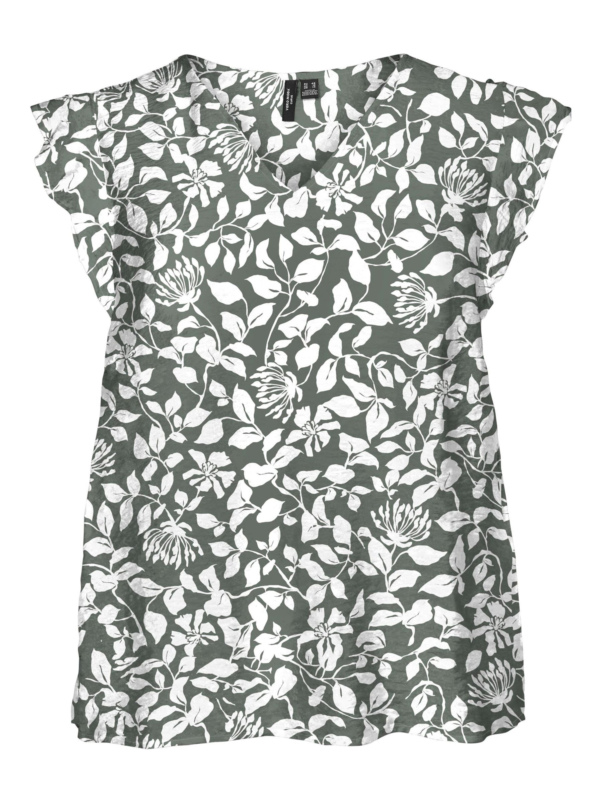Vero Moda Curve Bluse 'VMCVera' i grøn: forside