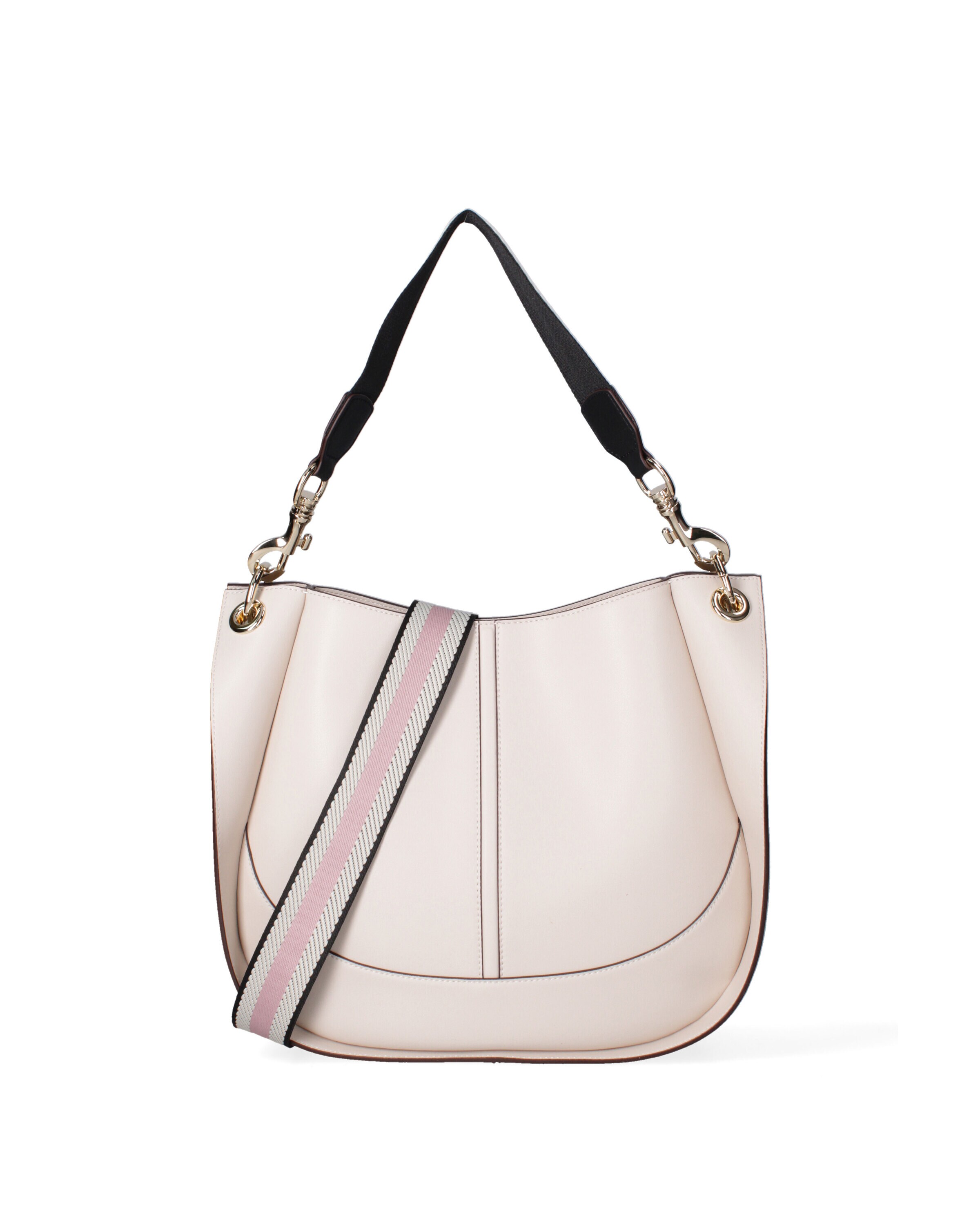 Borsa a spalla di Viola Castellani in beige: frontale