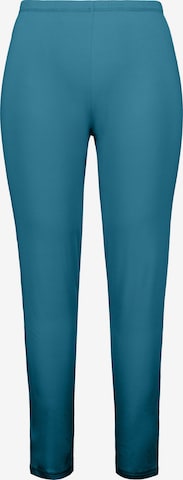 Ulla Popken Weatherproof pants in Blue: front