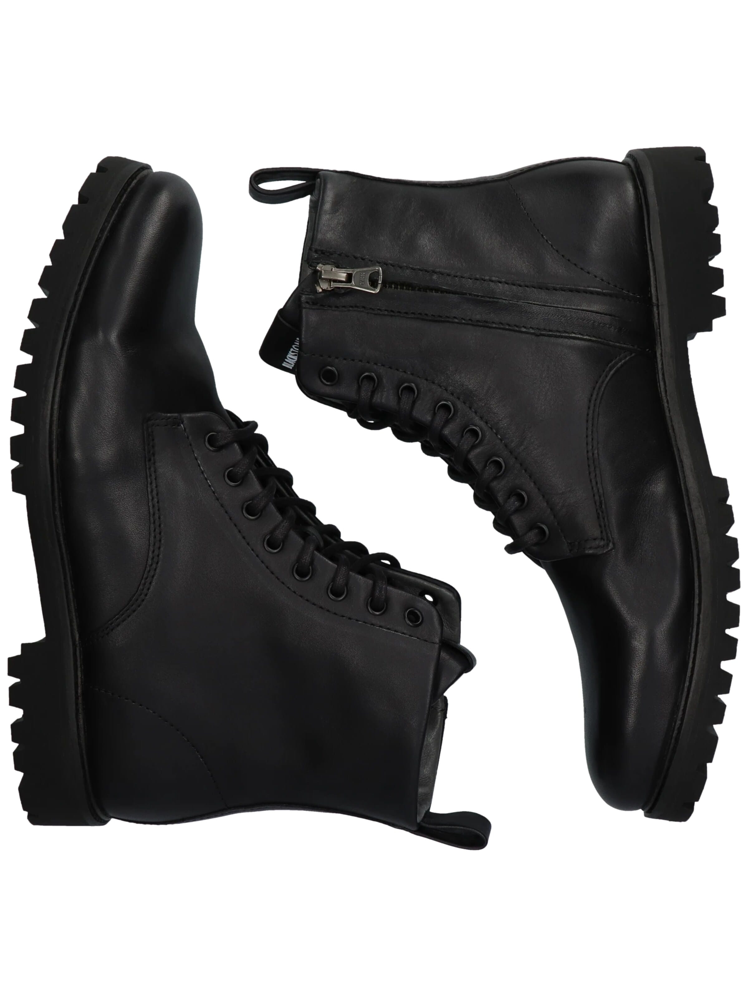 BLACKSTONE Boots med snörning 'Jaxon SG33' i svart