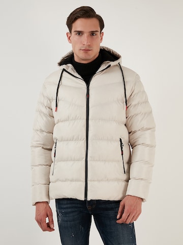 Buratti Winter Coat in Beige: front