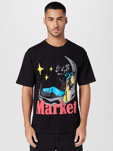 MARKET - Camiseta 'Man On Moon' en negro: frente