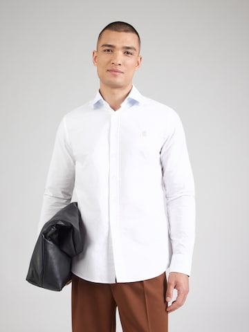 Karl Lagerfeld Regular fit Πουκάμισο σε λευκό: μπροστά