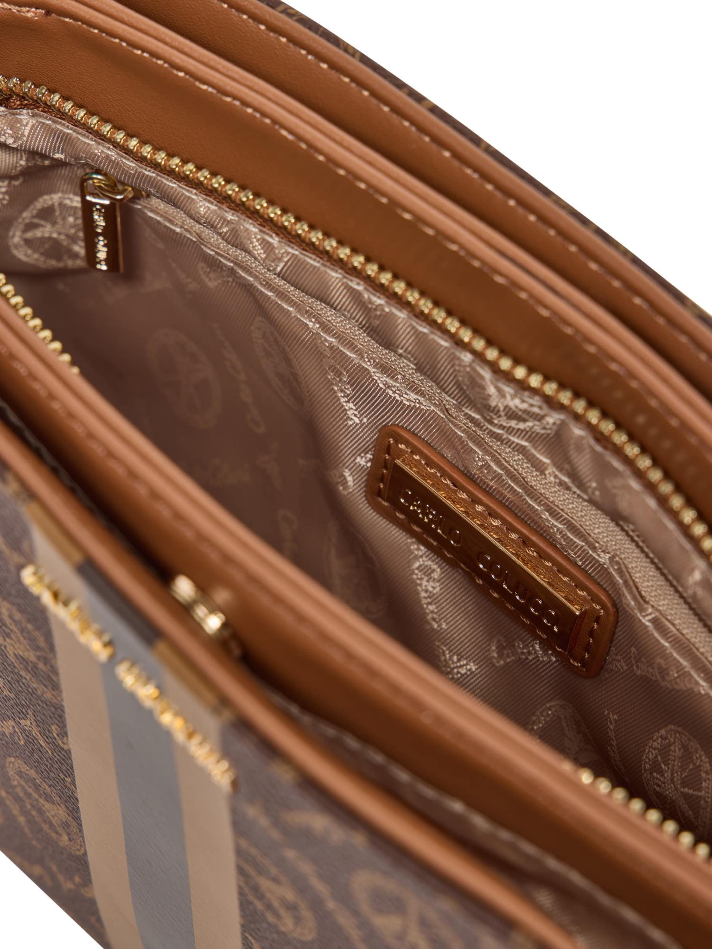 Carlo Colucci Schoudertas 'Farina' in Bruin