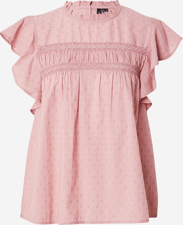 Camicia da donna 'TRINE' di VERO MODA in rosa: frontale