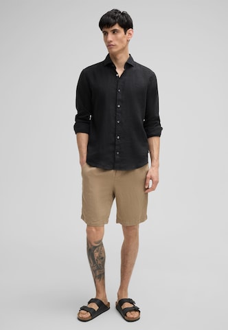 STRELLSON Slim fit Button Up Shirt 'Ceasar' in Black