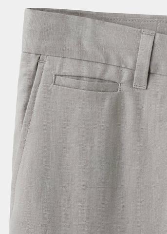 MANGO MAN Slim fit Chino Pants 'Oyster' in Grey