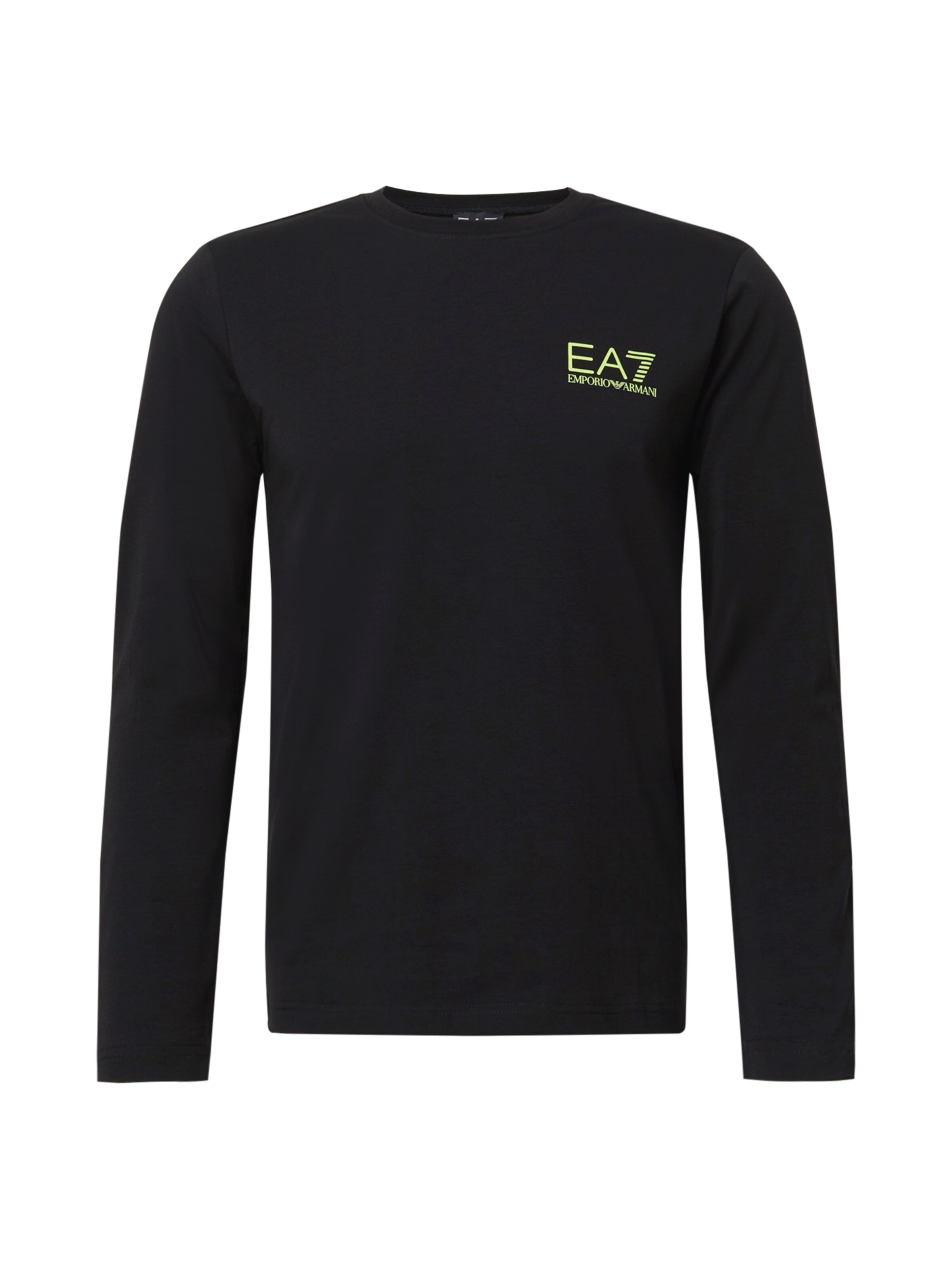 Maglietta di EA7 Emporio Armani in nero: frontale