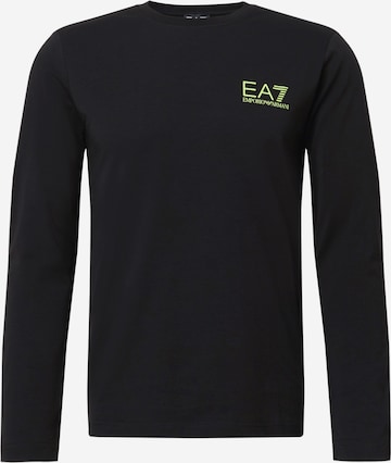 T-Shirt EA7 Emporio Armani en noir : devant