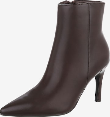 Ital-Design Stiefelette in Braun: Vorderseite