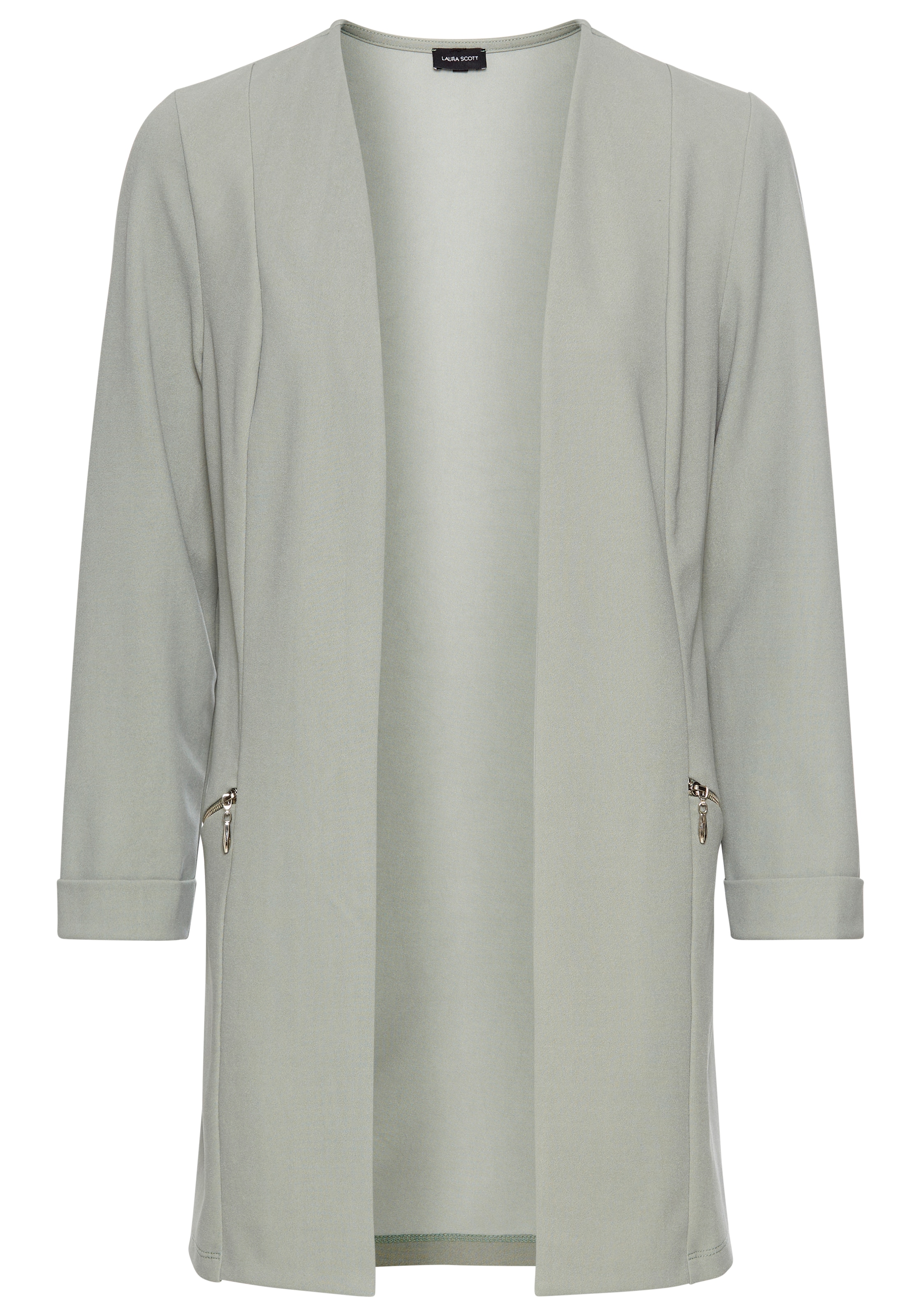 LAURA SCOTT Summer Coat in Green: front