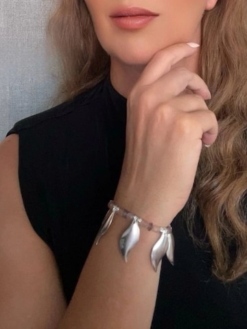 Bracelet Gloria Mago en rose : devant
