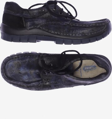Wolky Flats & Loafers in 41 in Blue: front