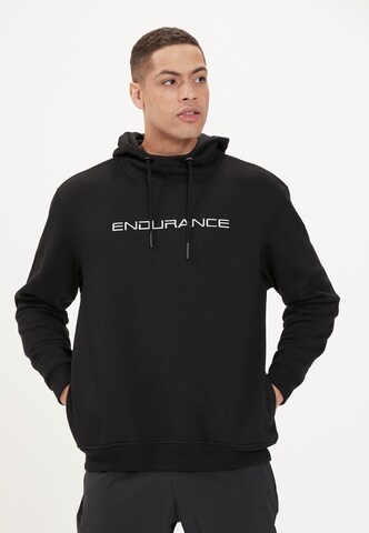 ENDURANCE Sportsweatshirt in Zwart: voorkant