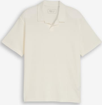 TOM TAILOR DENIM Poloshirt in Weiß: Vorderseite