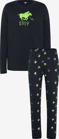 Polo Sylt Pajamas in Black: front