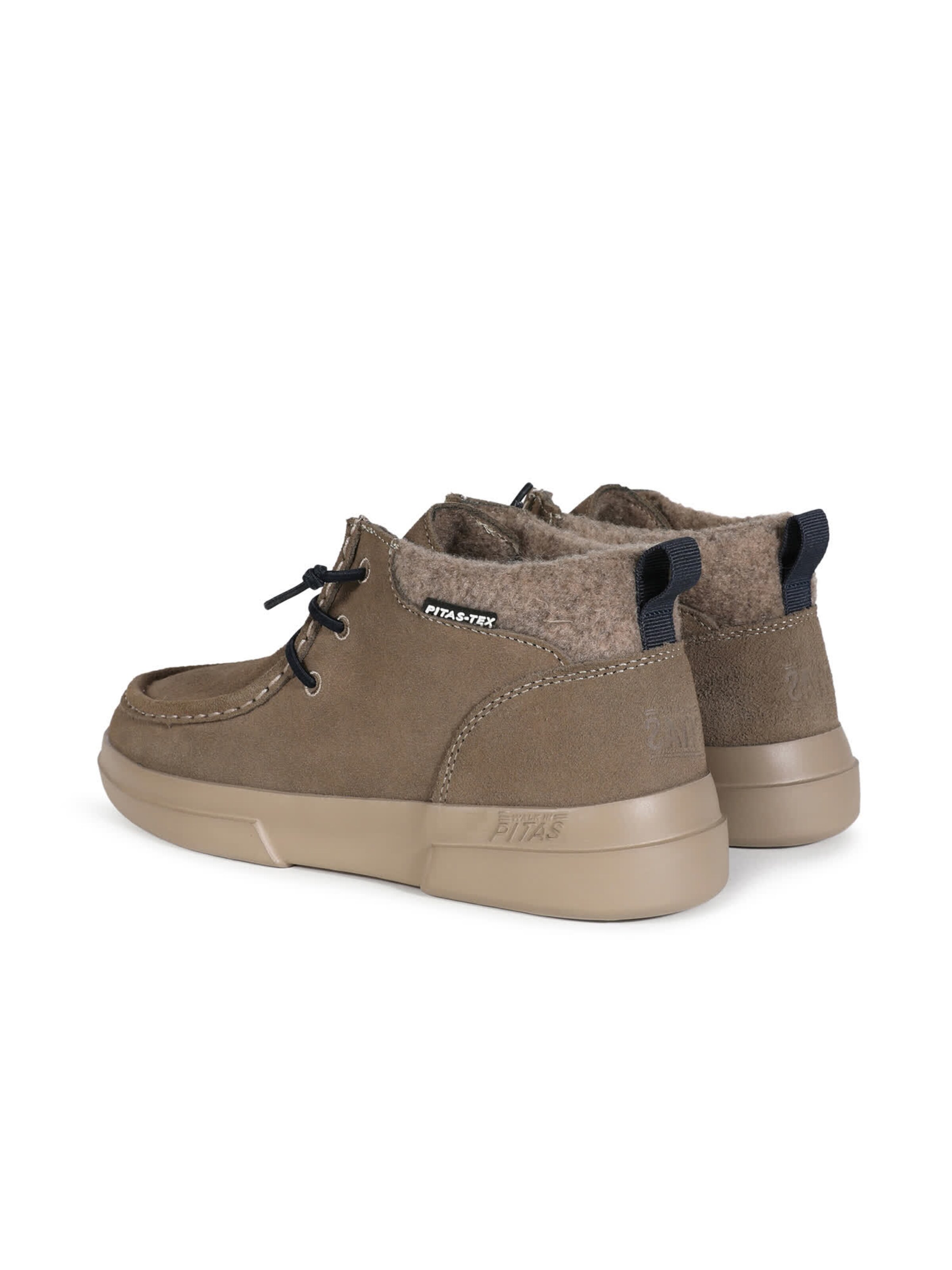Walk In Pitas Lace-up bootie 'Garda' in Beige: back