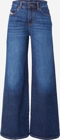 DIESEL Wide leg Jeans '1978 D-AKEMI' in Blauw: voorkant