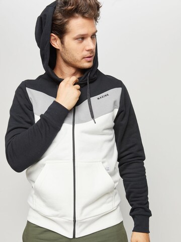 mazine Zip-Up Hoodie 'Banham' in White