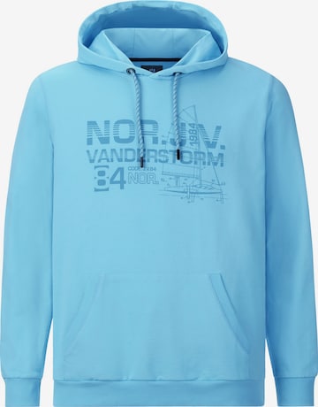 Jan Vanderstorm Sweatshirt ' Jeppe ' in Blauw: voorkant