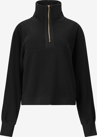 Athlecia Sportief sweatshirt 'Reiley' in Zwart: voorkant