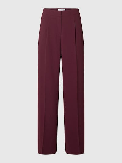 SELECTED Pleat-Front Pants in Wine red, Item view